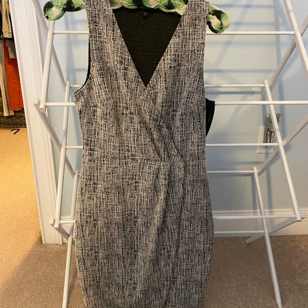 Express Gray/Black/White Dress, Size Small